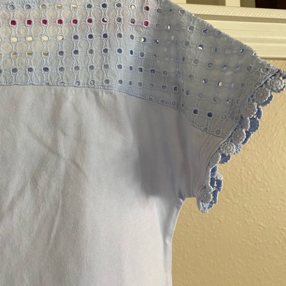 Girls Eyelet Sleeve Tee - Picture 6 of 8